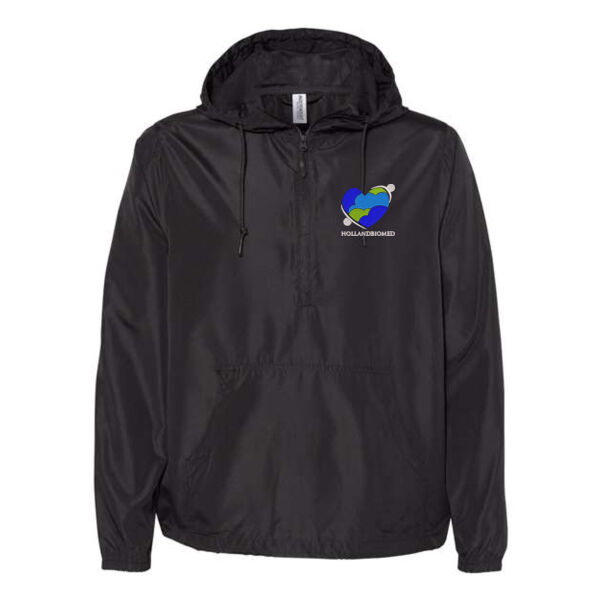 Independent Trading Co. Unisex Lightweight Quarter Zip Windbreaker - Embroidered Logo Thumbnail