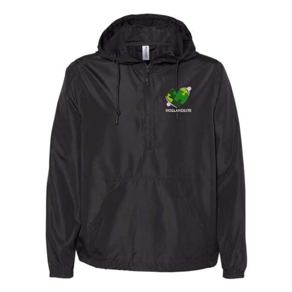 Independent Trading Co. Unisex Lightweight Quarter Zip Windbreaker - Embroidered Logo Thumbnail