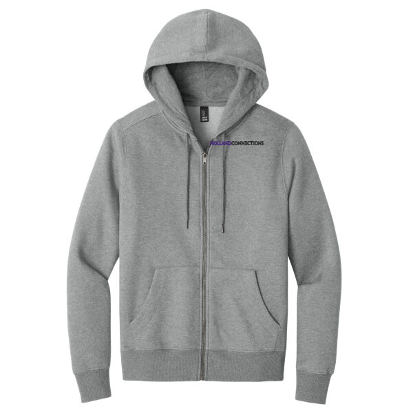 District Perfect Weight Fleece Full-Zip Hoodie  - Embroidered Logo Thumbnail